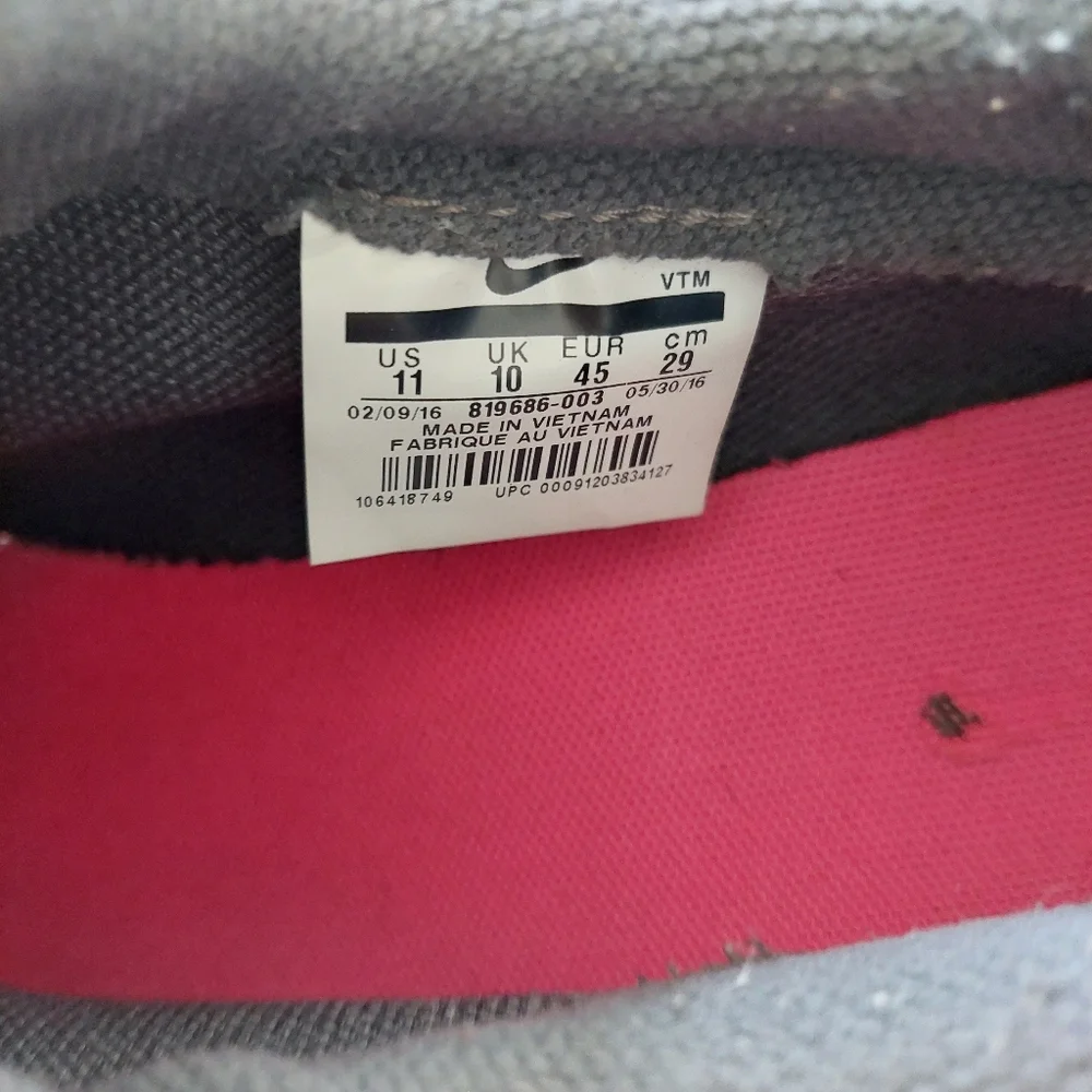 Nike Sock Dart‎ Wolf Grey Sneaker Size 11